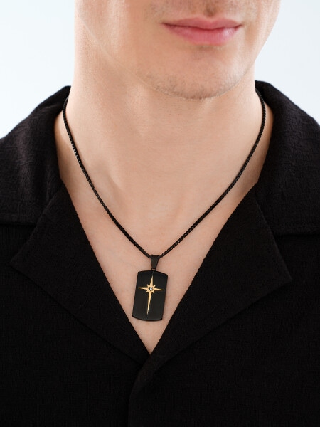 Stainless Steel Necklace with Cubic Zirconia