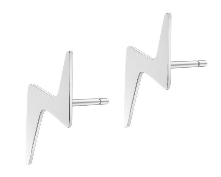 Kolczyki ze stali szlachetnej - pioruny