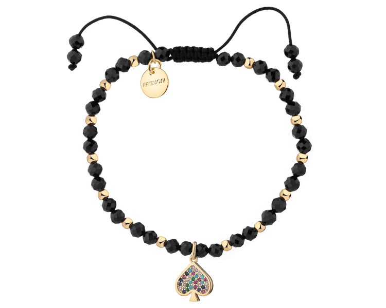 Gold-Plated Brass Bracelet with Cubic Zirconia