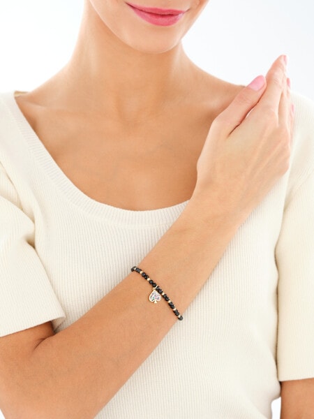 Gold-Plated Brass Bracelet with Cubic Zirconia