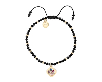 Gold-Plated Brass Bracelet with Cubic Zirconia