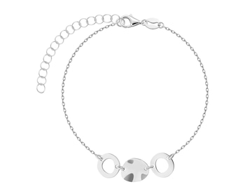 Bransoletka srebrna - koła