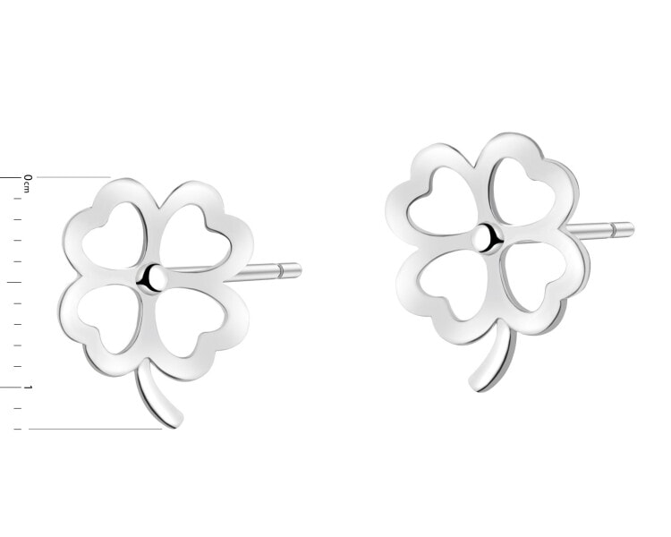 Rhodium Plated Silver Earrings