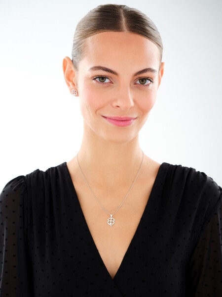 Rhodium Plated Silver Earrings