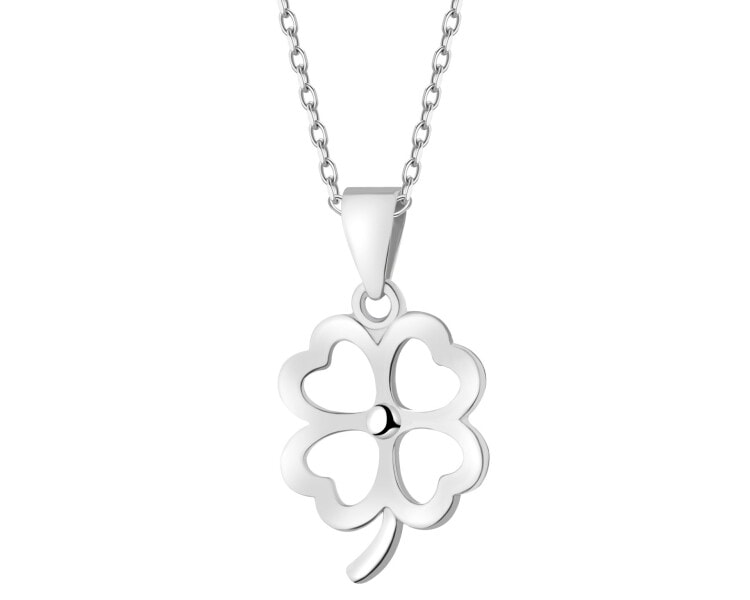 Rhodium Plated Silver Pendant 