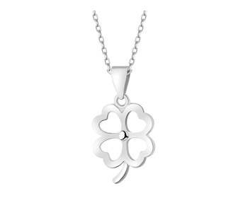 Rhodium Plated Silver Pendant 