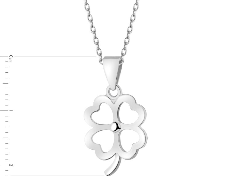 Rhodium Plated Silver Pendant