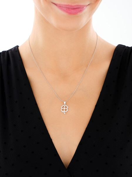 Rhodium Plated Silver Pendant