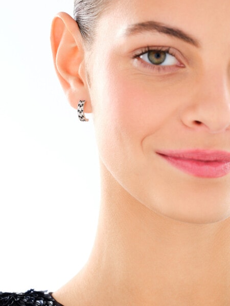 Rhodium Plated Silver Earrings