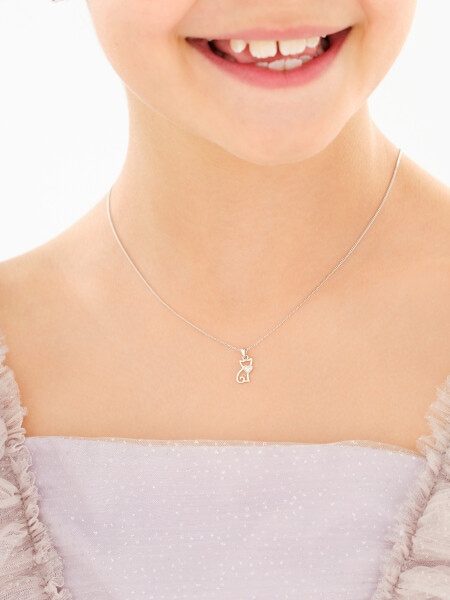 Rhodium Plated Silver Set with Cubic Zirconia