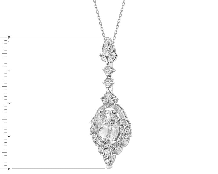 Zawieszka srebrna z cyrkoniami