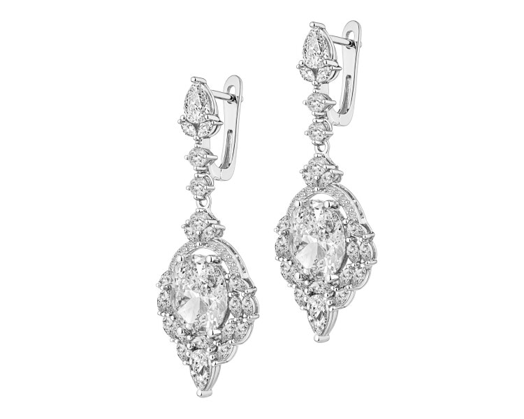 Kolczyki srebrne z cyrkoniami