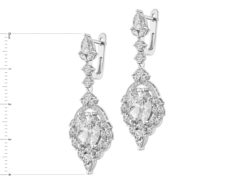 Kolczyki srebrne z cyrkoniami