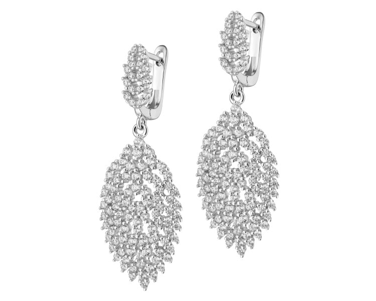 Kolczyki srebrne z cyrkoniami