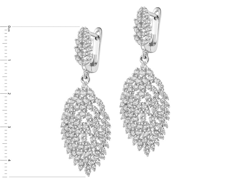 Kolczyki srebrne z cyrkoniami