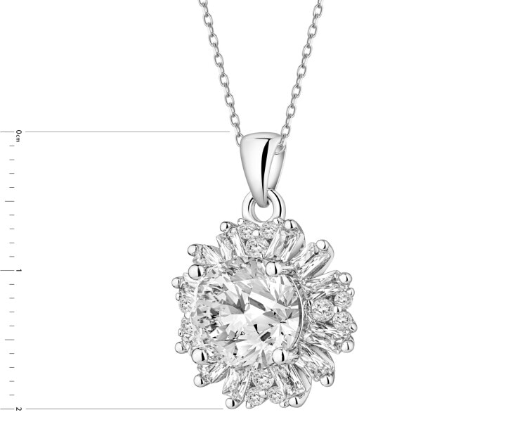 Zawieszka srebrna z cyrkoniami