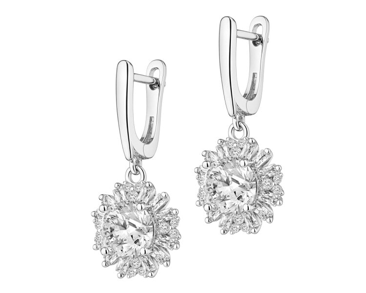 Kolczyki srebrne z cyrkoniami