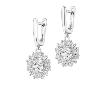 Kolczyki srebrne z cyrkoniami