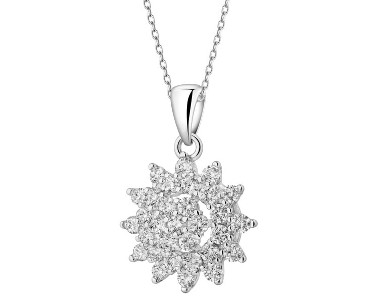 Zawieszka srebrna z cyrkoniami