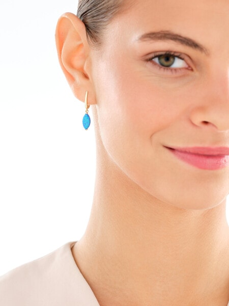 Zlaté náušnice s opality