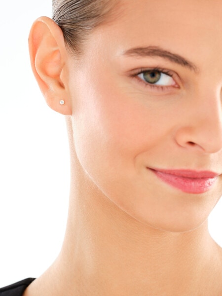 Złote kolczyki z cyrkoniami