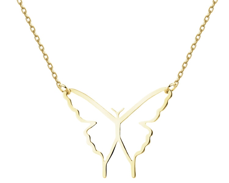 Złoty naszyjnik - motyl