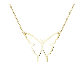 Złoty naszyjnik - motyl