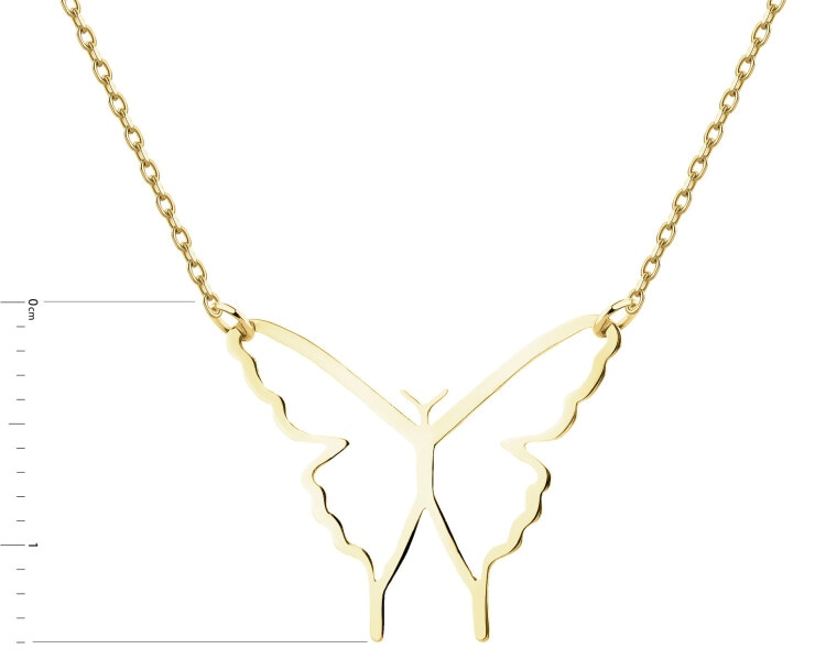 Złoty naszyjnik - motyl