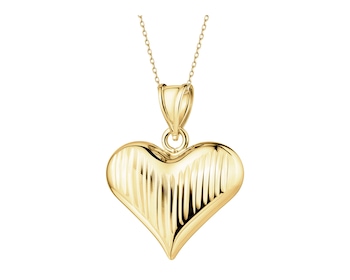 Złota zawieszka - serce