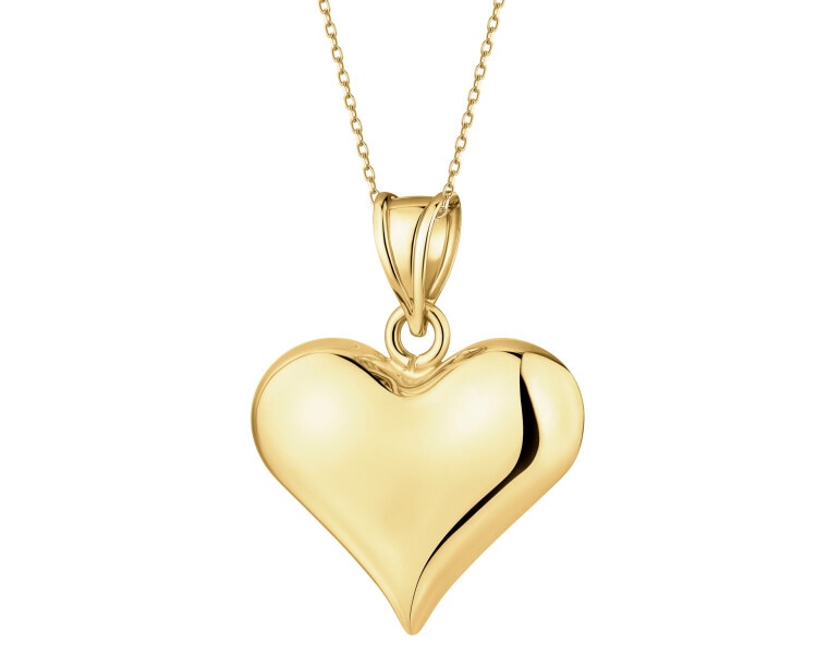 Złota zawieszka - serce