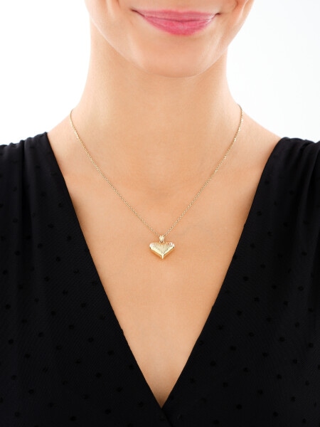 Złota zawieszka - serce