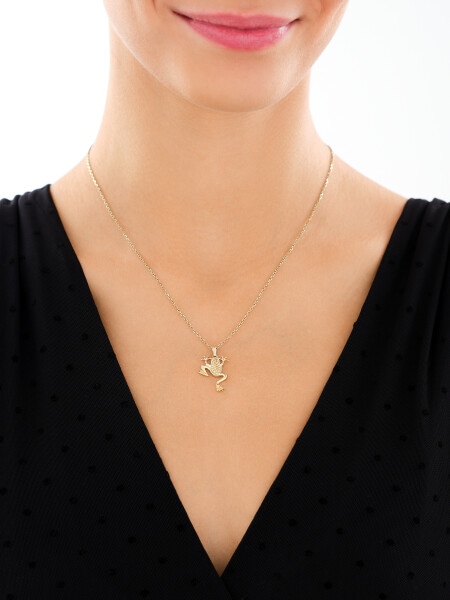 Złota zawieszka - żaba