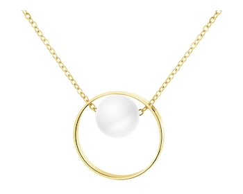 Złoty naszyjnik z perłą