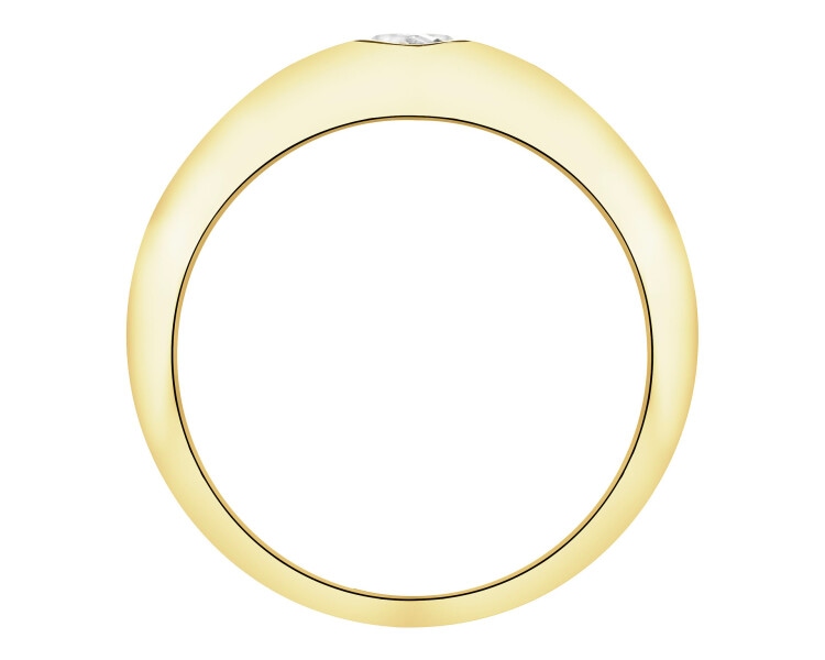 Zlatý prsten se zirkonem