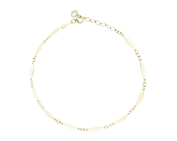 Złota bransoletka z cyrkonią