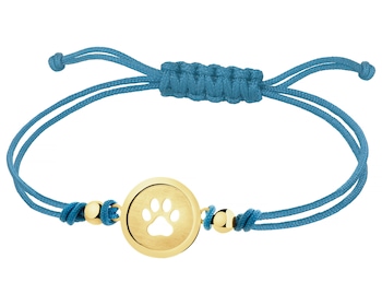 Bransoletka z elementami z żółtego złota - łapka