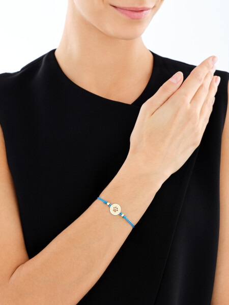 Bransoletka z elementami z żółtego złota - łapka