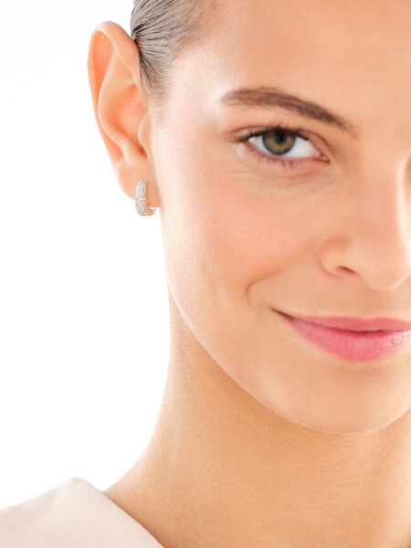 Kolczyki z żółtego złota z diamentami - koła - 0,50 ct - próba 585