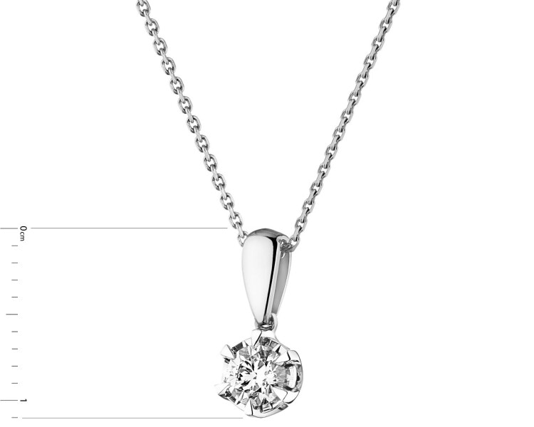 Přívěsek ze žlutého a bílého zlata s briliantem - 0,18 ct - ryzost 585