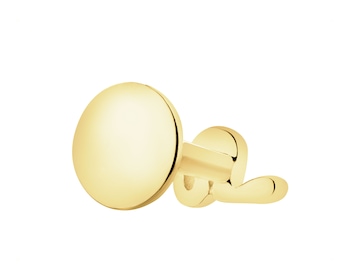 Pojedynczy złoty kolczyk do piercingu - wąż