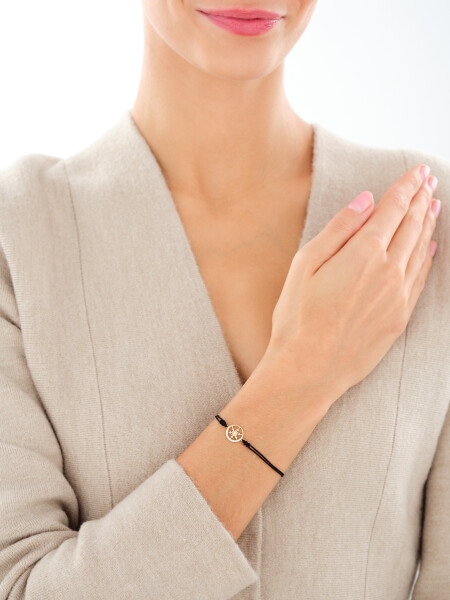 8 K Yellow Gold Bracelet with Cubic Zirconia