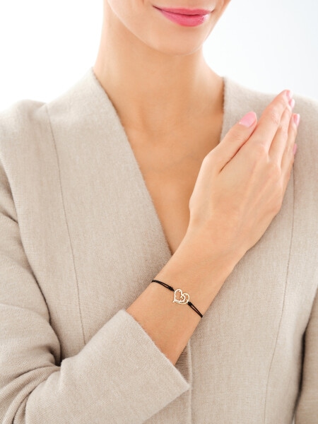 8 K Yellow Gold Bracelet with Cubic Zirconia