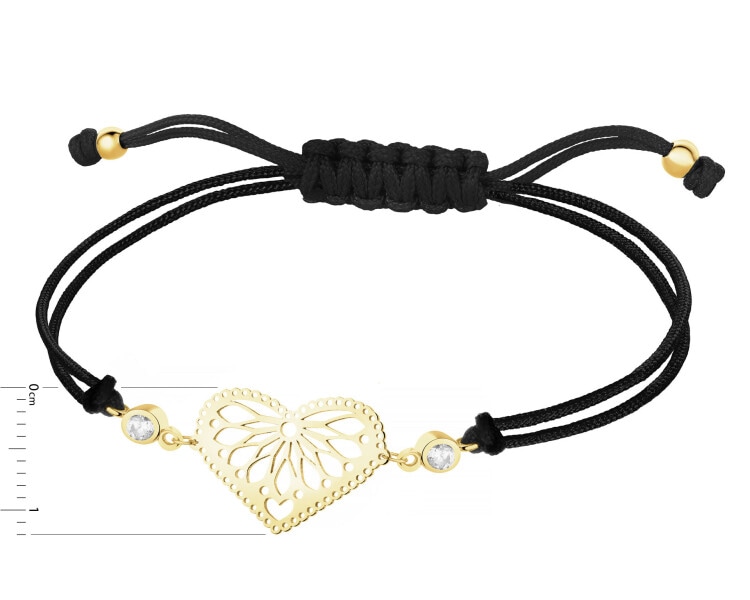 14 K Yellow Gold Bracelet with Cubic Zirconia