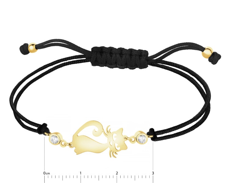 14 K Yellow Gold Bracelet with Cubic Zirconia