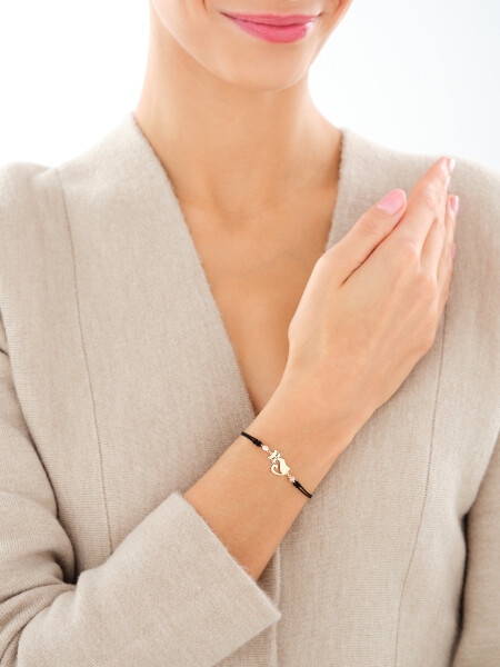 14 K Yellow Gold Bracelet with Cubic Zirconia