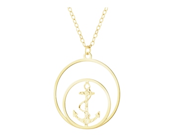 Złoty naszyjnik - kotwica