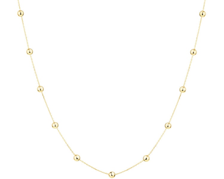 Złoty naszyjnik - kulki