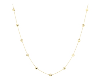 Złoty naszyjnik - kulki