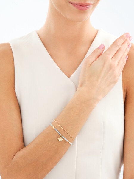Gold-Plated Brass Bracelet with Cubic Zirconia