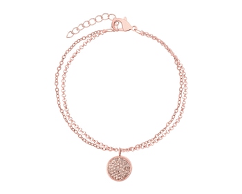 Bransoletka ze stali szlachetnej z kryształami